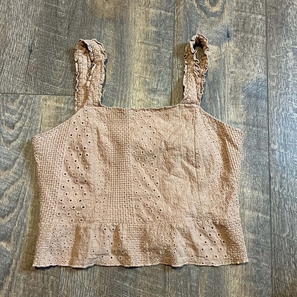 Beige crop top